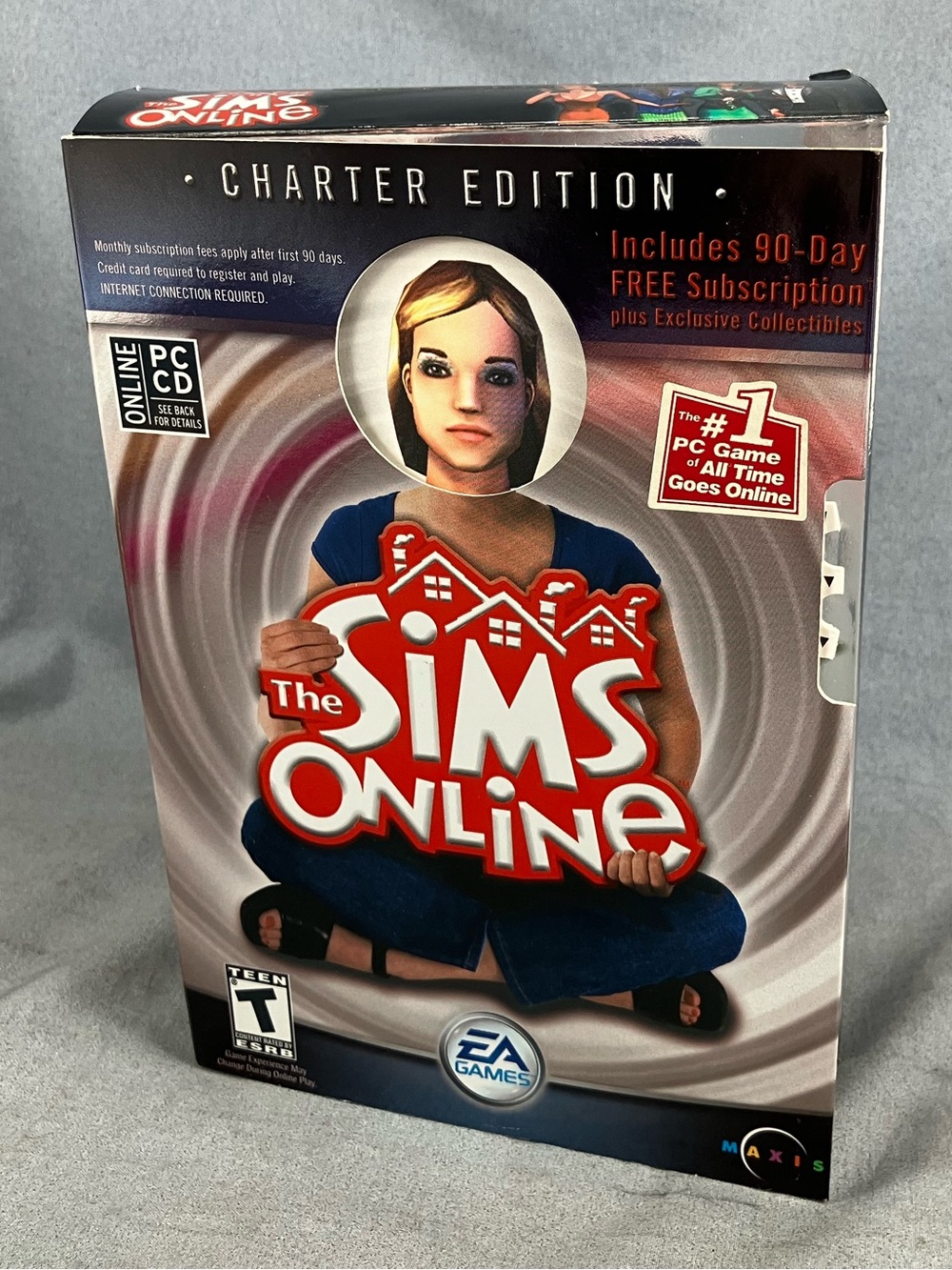 The Sims Online Charter Edition PC Game 2-Disc + Soundtrack + Manual + Box